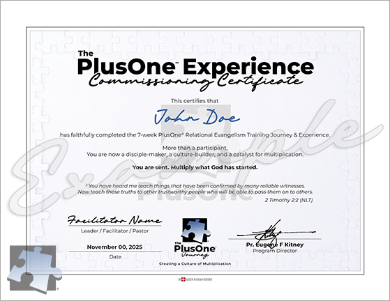 Image of Certificate of Commisioning for Individuals - awarded at training completion. Image of Certificate of Commisioning for Individuals - awarded at training completion.
